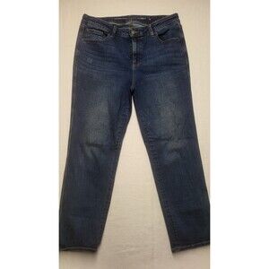 Chico’s  Define Me Jeans Women Size 14 Regular Blue Straight 32x25